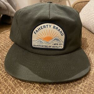 MUST GO - Faherty Olive Green SnapBack
